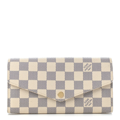 Louis Vuitton Damier Azur Sarah Wallet NM 1 of 6