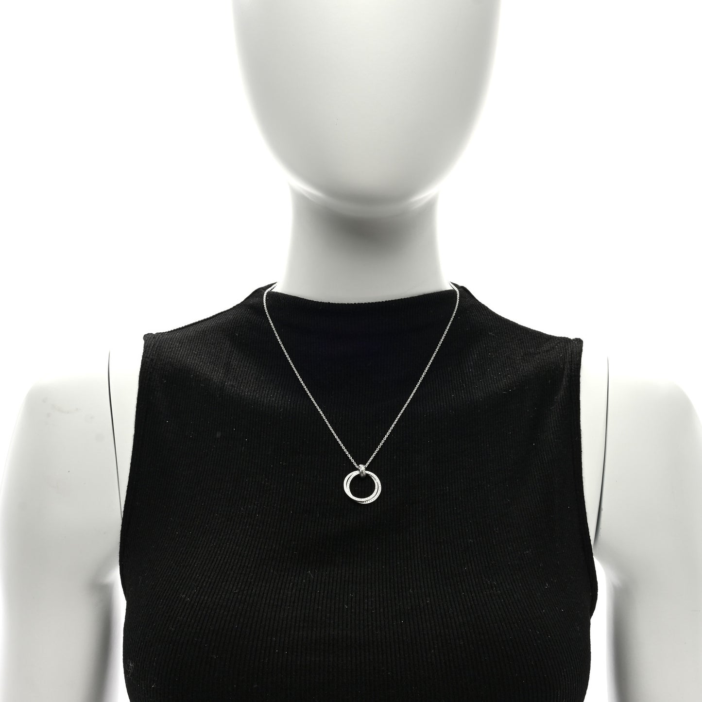 18K White Gold Diamond Paloma's Melody Pendant Necklace