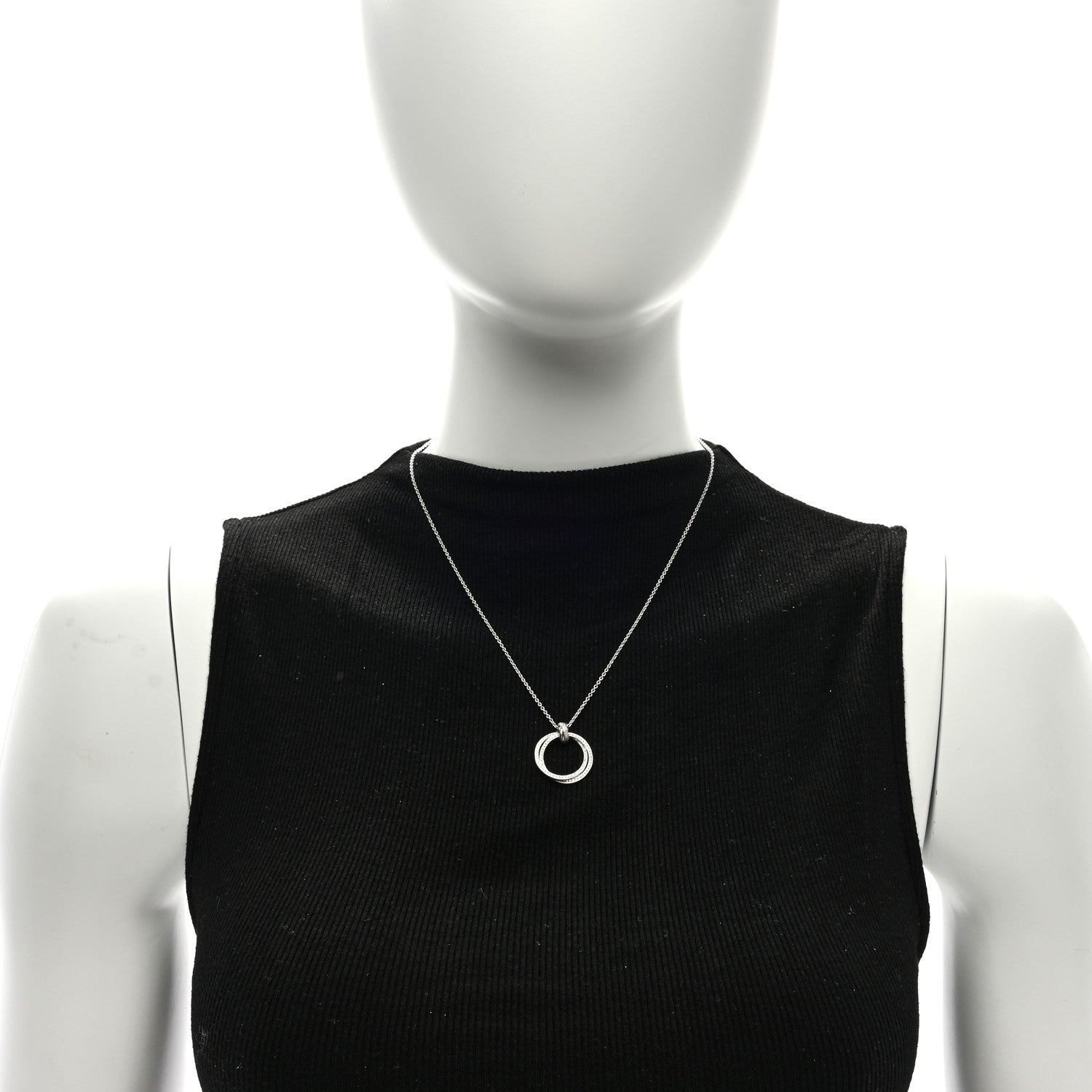 Tiffany 18K White Gold Diamond Paloma's Melody Pendant Necklace 2 of 4