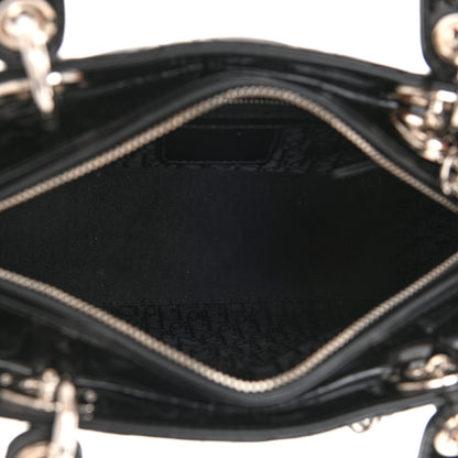 Christian Dior Patent Cannage Medium Lady Dior Black 5 of 8