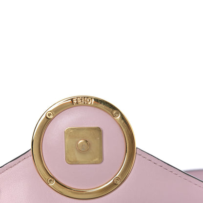 Fendi Vitello Cruise F is Fendi Bi-Color FF 1974 Embossed Envelope Belt Bag Maya Black Peonia 8 of 10