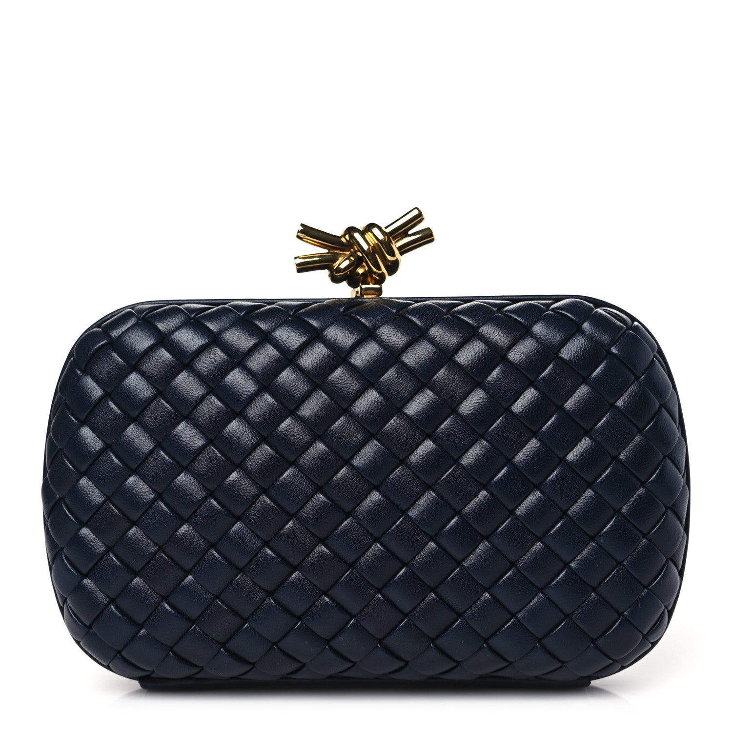 Bottega Veneta Nappa Intrecciato Knot Clutch Space 1 of 9