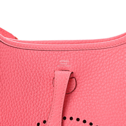 Hermes Taurillon Clemence Allegro Evelyne TPM Rose Azalee Rose Confetti 7 of 11
