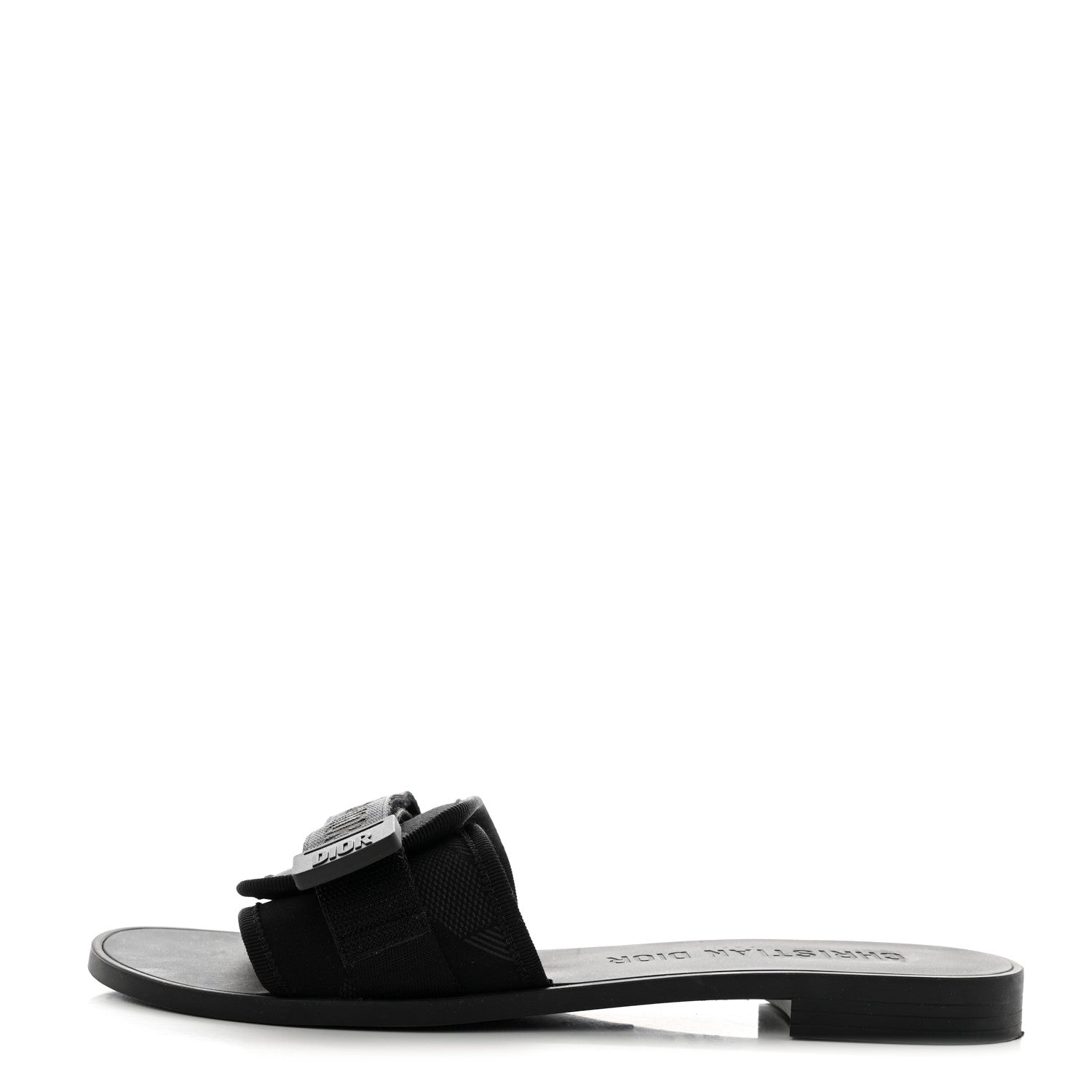 Christian Dior Technical Stretch Fabric Camouflage Dio(r)evolution Slide Sandals 40 Black Military 1 of 9