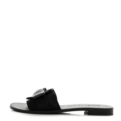 Christian Dior Technical Stretch Fabric Camouflage Dio(r)evolution Slide Sandals 40 Black Military 1 of 9