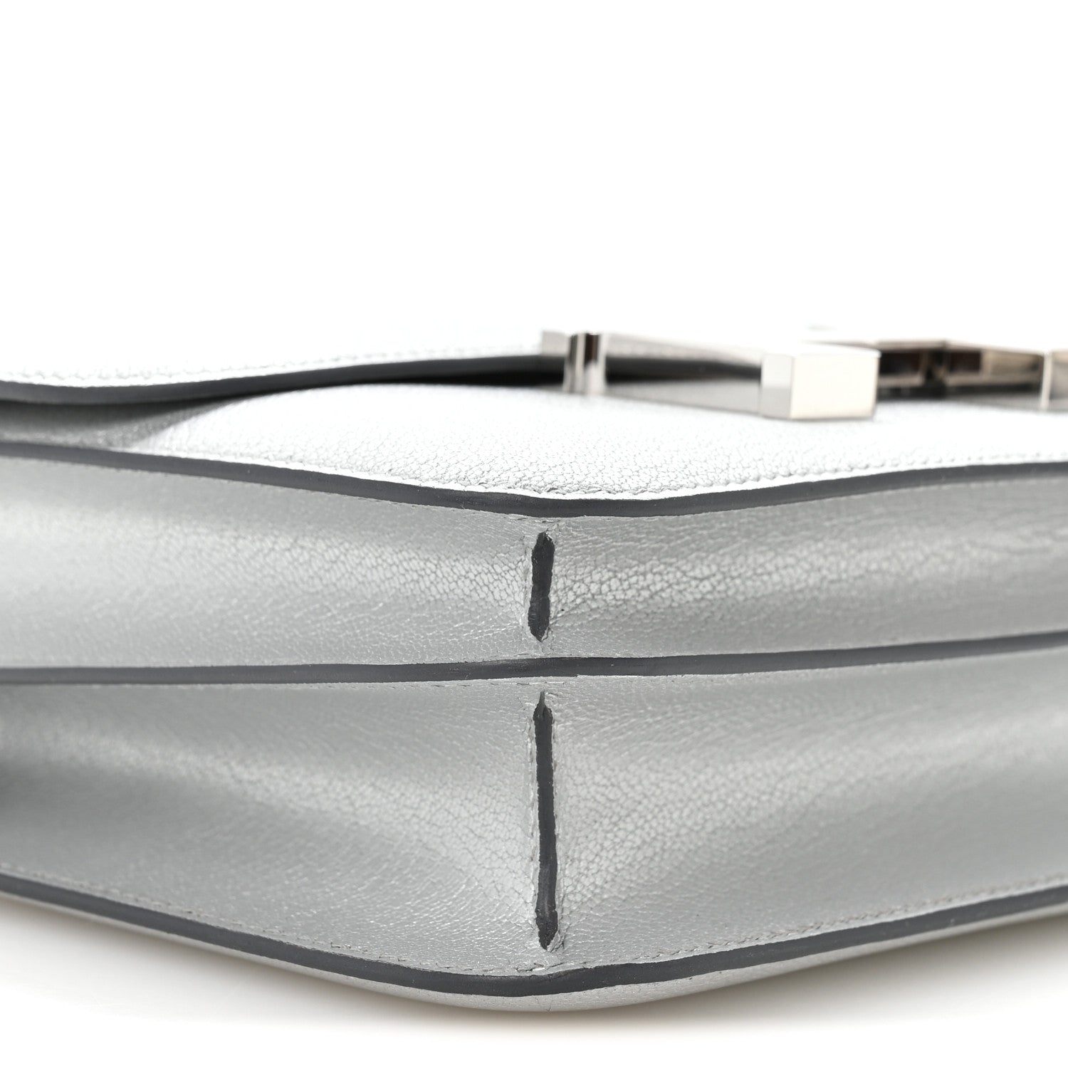Hermes Metallic Chevre Chamkilight Constance 18 Argent 10 of 12