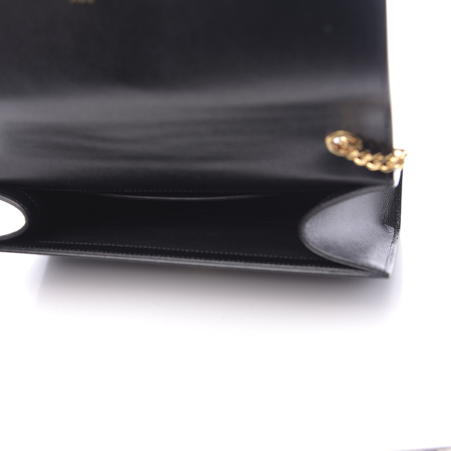 Saint Laurent Grain De Poudre Medium Classic Monogram Kate Satchel Black 5 of 10