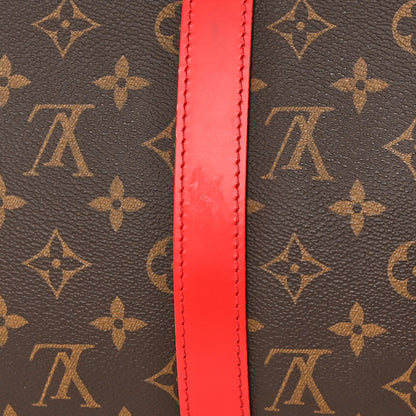 Louis Vuitton Calfskin Monogram Keepall Bandouliere 50 Coquelicot 9 of 20