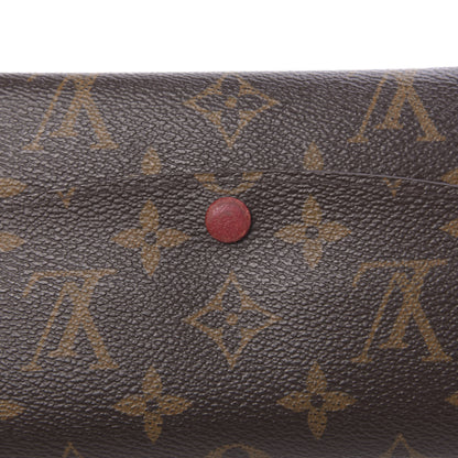 Louis Vuitton Monogram Emilie Wallet Red 7 of 12