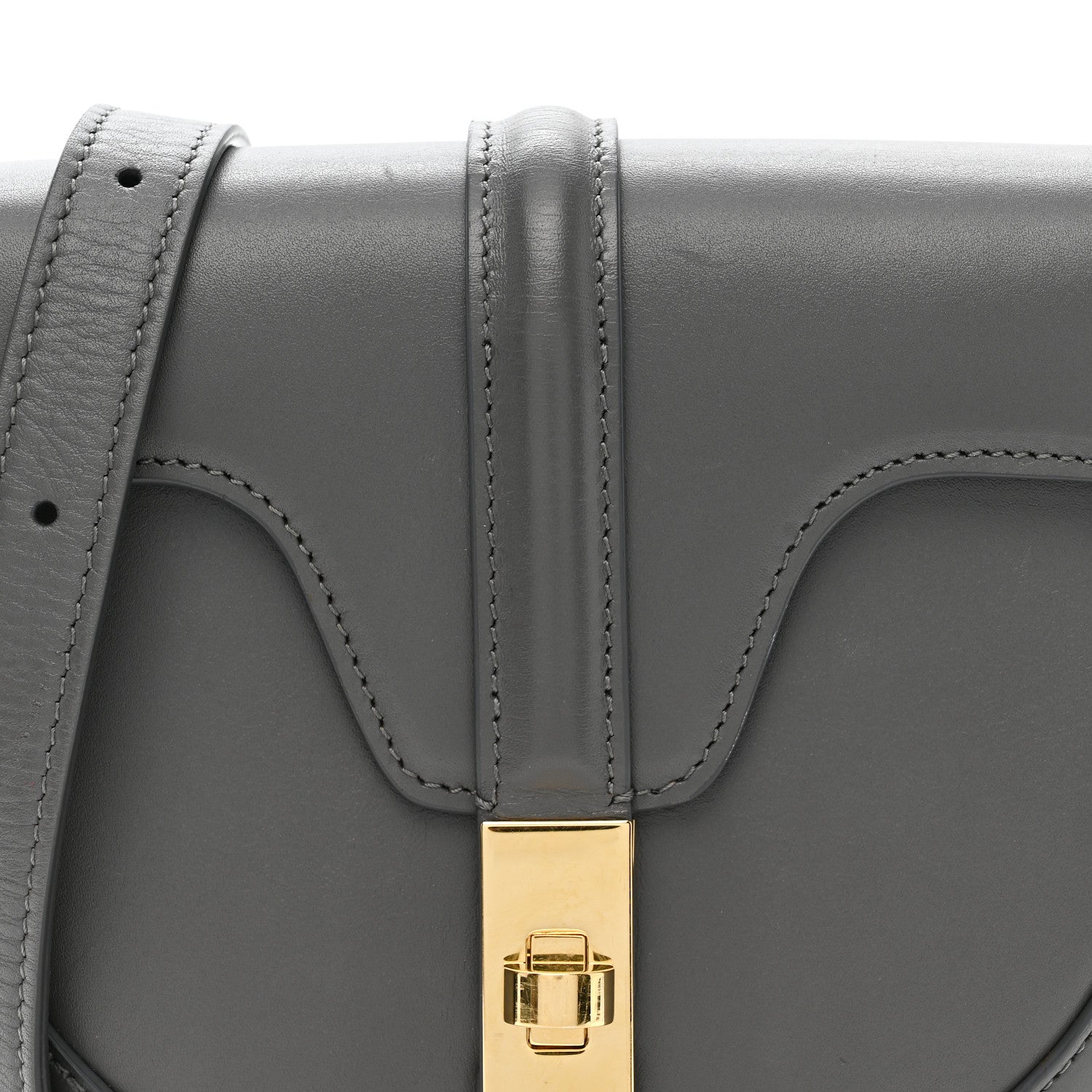 Celine Satinated Calfskin Besace Small 16 Grey 7 of 9