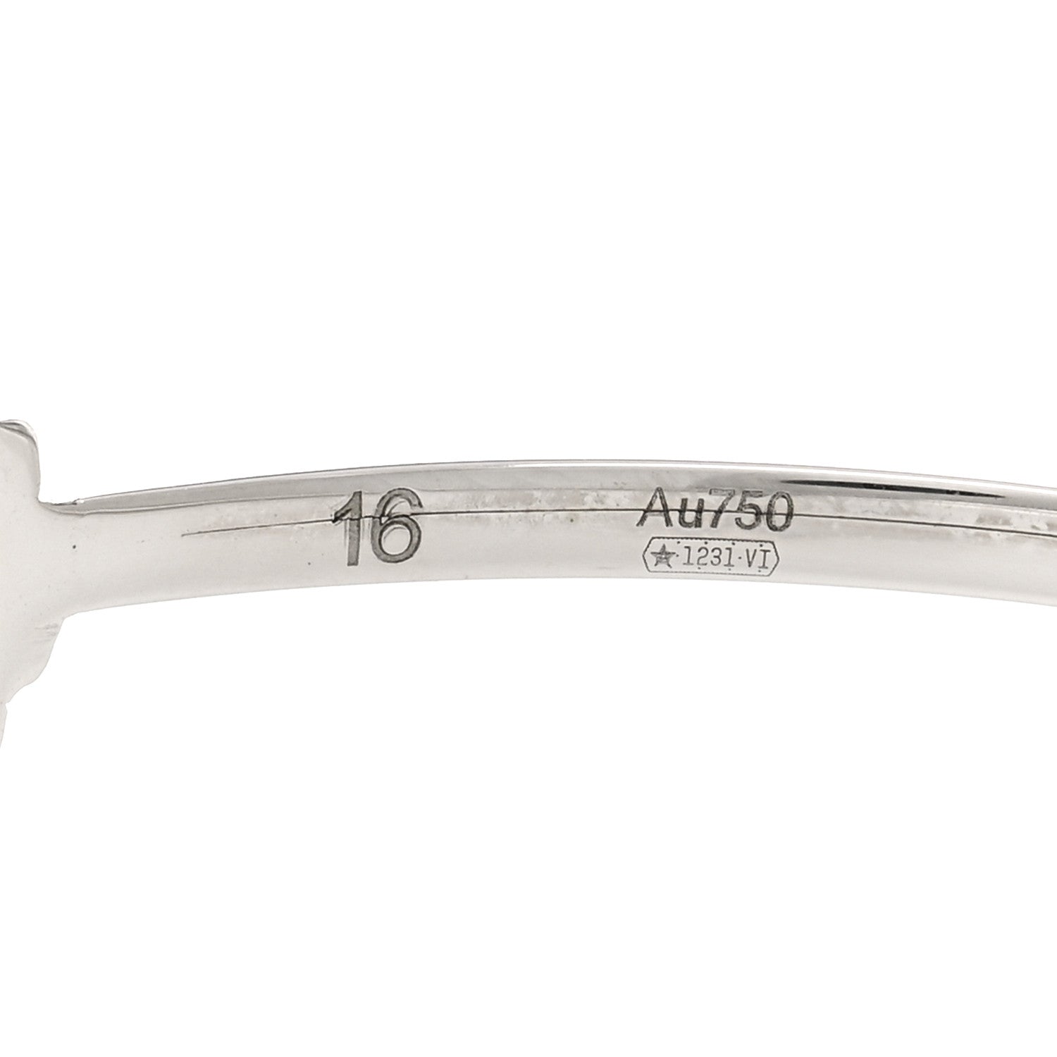 Gucci 18K White Gold Diamond GG Running Cuff Bracelet 4 of 4