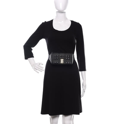 Burberry Lambskin Quilted Lola Bum Bag Black 2 of 8