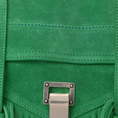 Proenza Schouler Suede Tiny PS1 Fringe Satchel Aloe 7 of 12