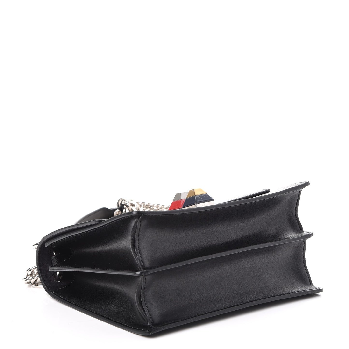 Vitello Liberty Studded Small Kan I Shoulder Bag Black Multicolor