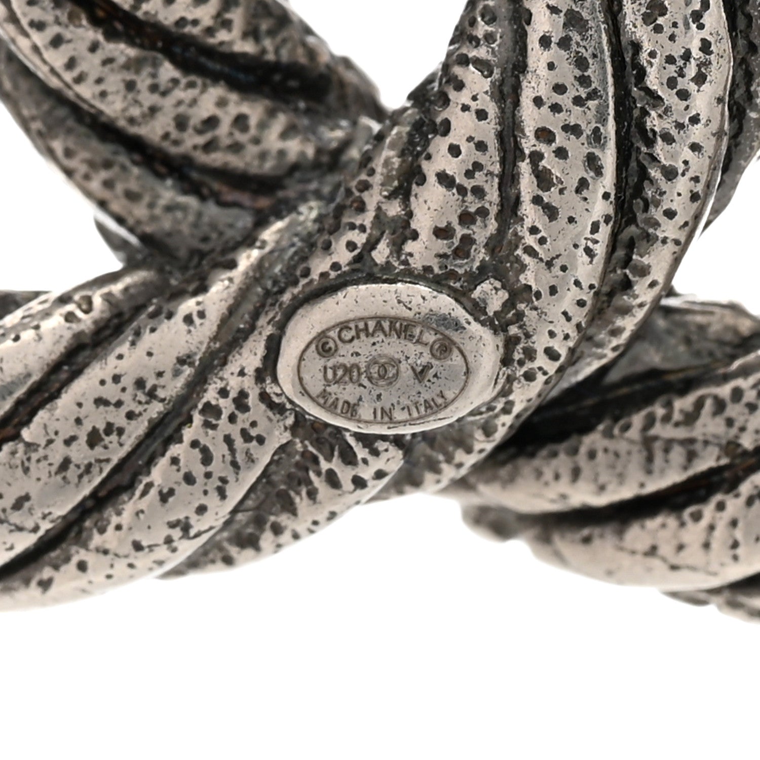 Chanel Ruthenium Twisted CC Brooch 4 of 4
