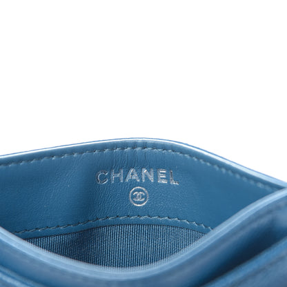 Chanel Caviar Quilted My Everything Card Holder Blue 6 of 9