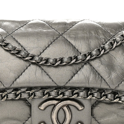 Chanel Calfskin Mini Chain Me Flap Dark Grey 8 of 12