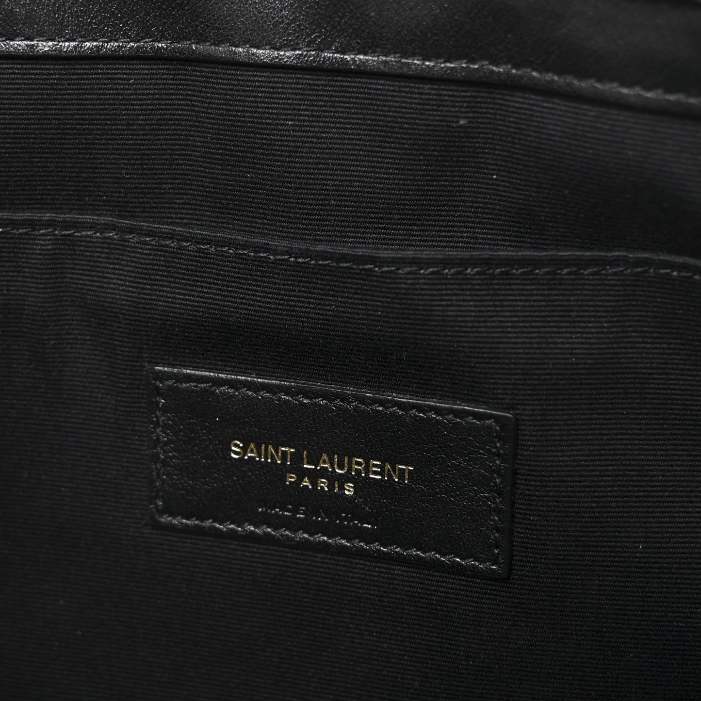 Calfskin Matelasse Monogram Cassandre Tablet Pouch Black