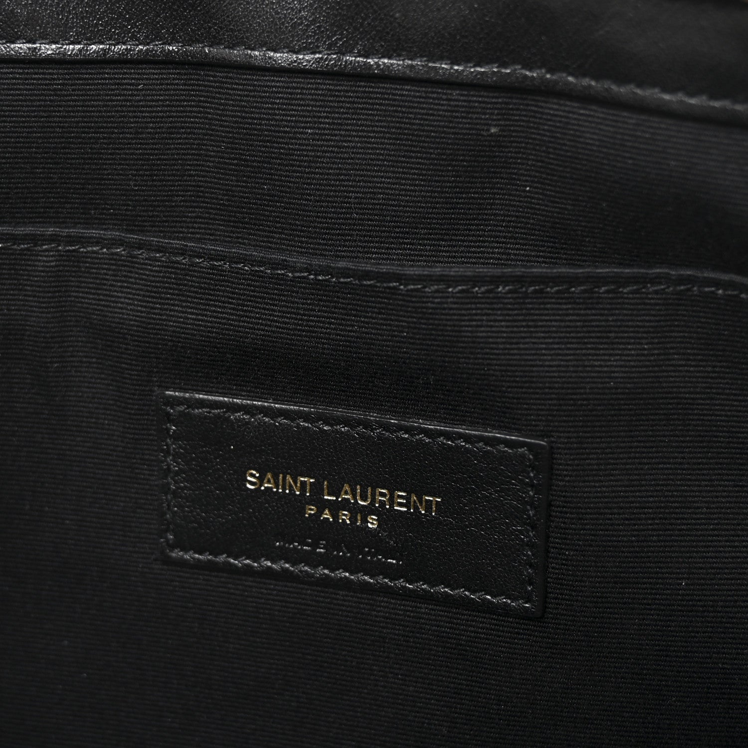 Saint Laurent Calfskin Matelasse Monogram Cassandre Tablet Pouch Black 11 of 12