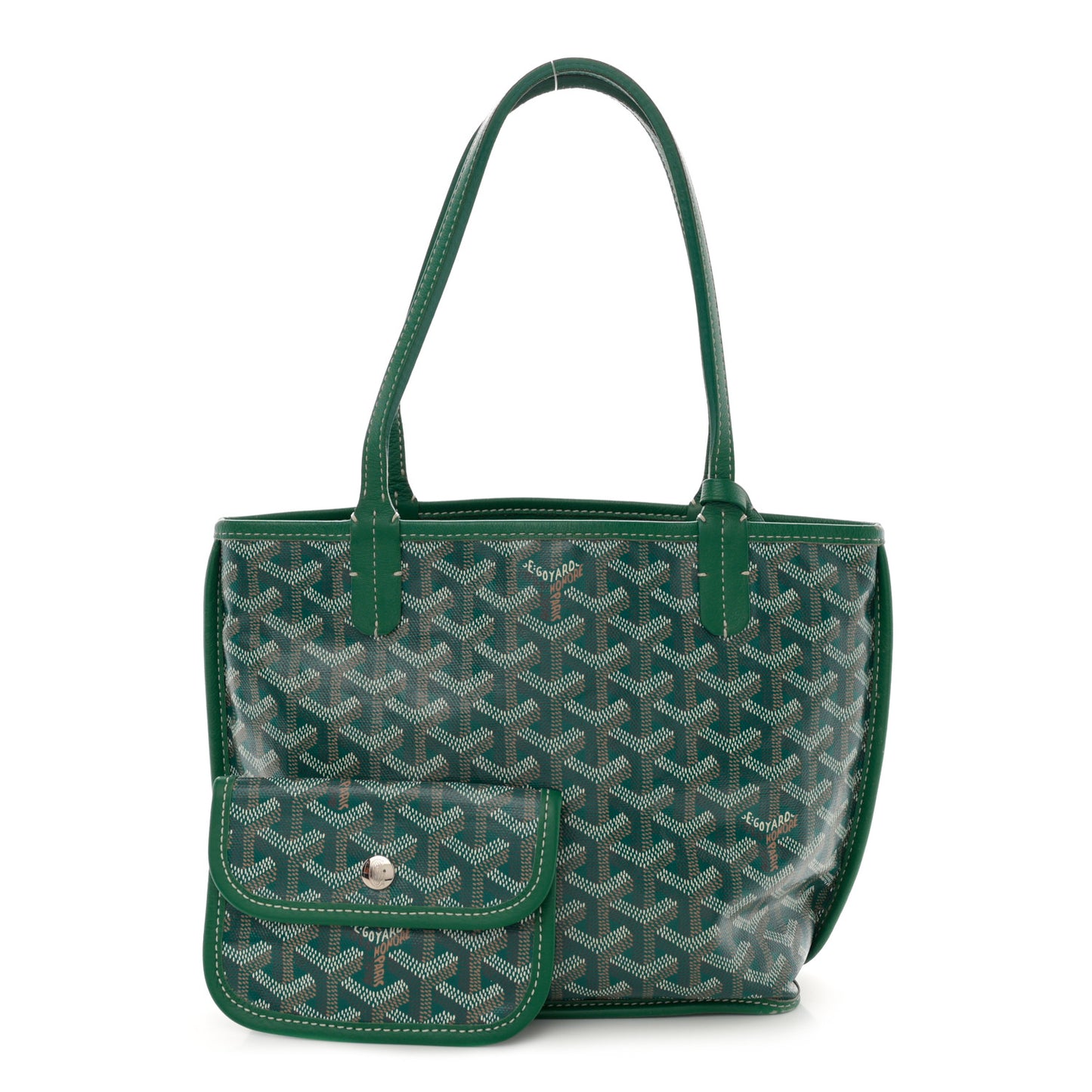 Goyardine Reversible Mini Anjou Green