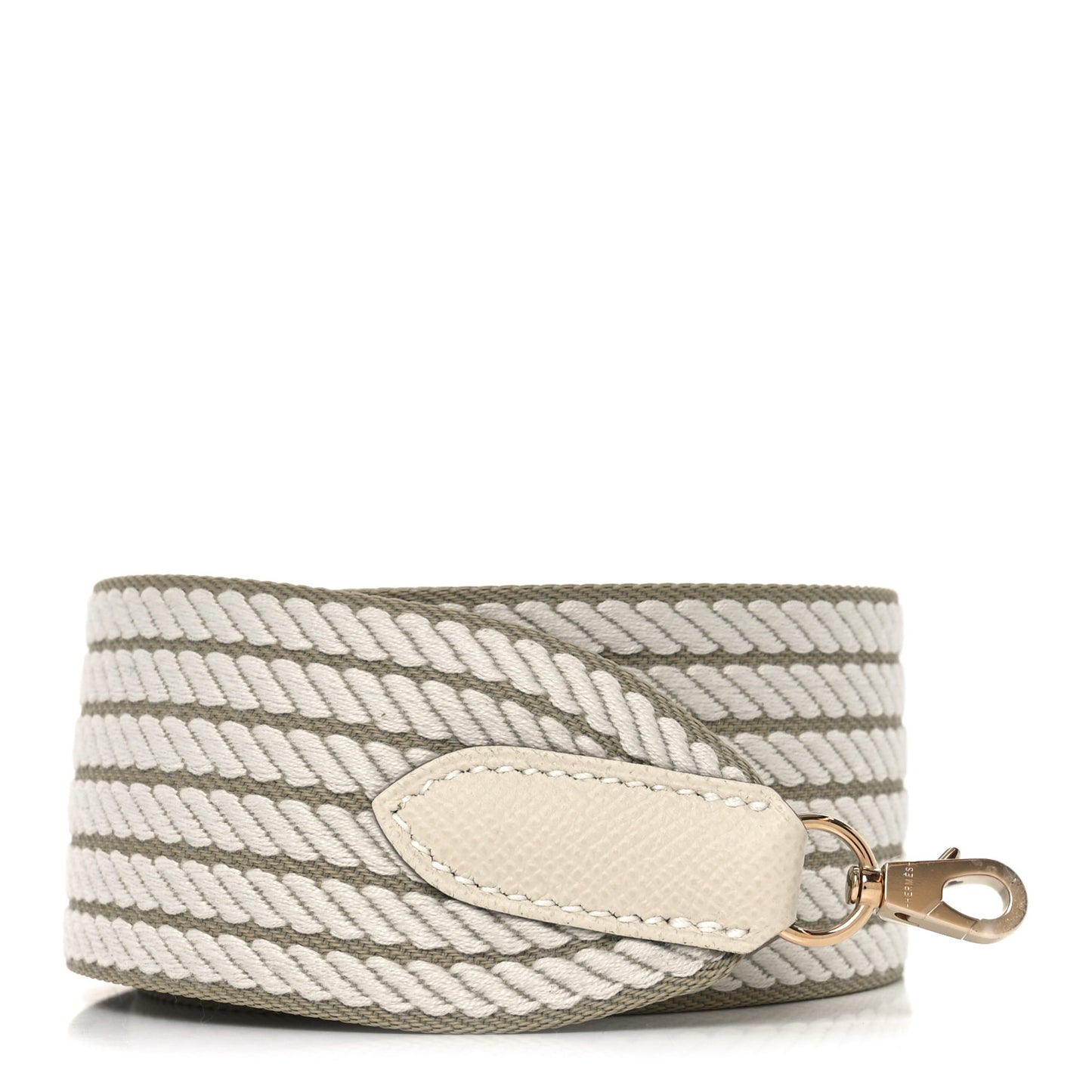 Toile Swift 50mm Sangle Cavale Shoulder Strap Beige Marfa Gris Pale Craie