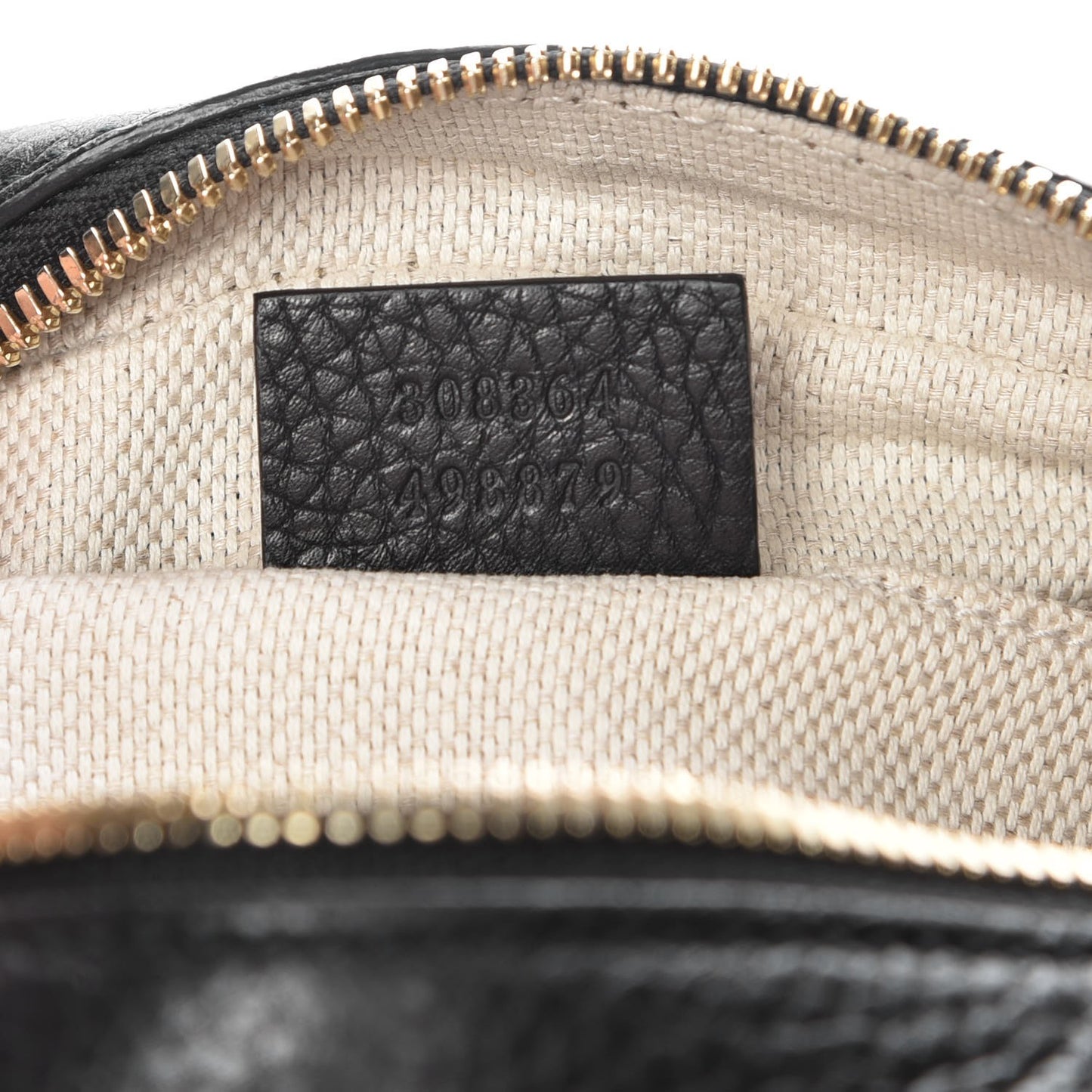 Pebbled Calfskin Small Soho Disco Bag Black