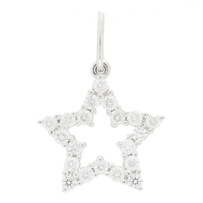 Tiffany Platinum Diamond Star Charm 1 of 3