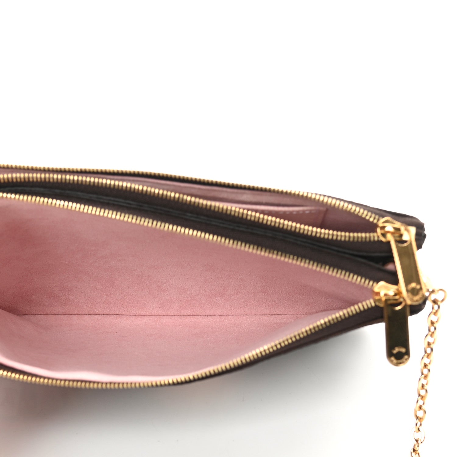 Louis Vuitton Monogram 2020 Christmas Animation Big Wheel Double Zip Pochette Rose Ballerine 6 of 12