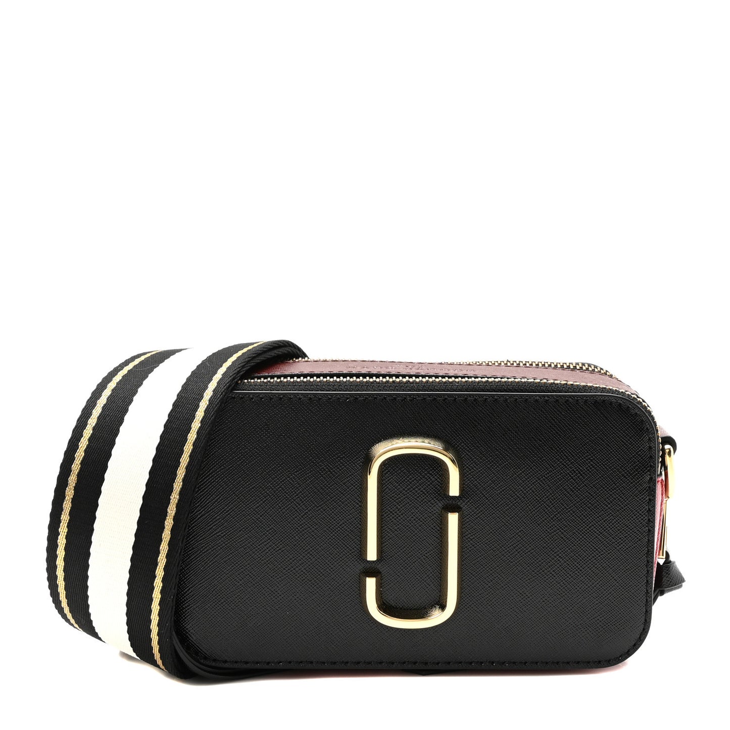 Saffiano Snapshot Camera Bag Black Multi