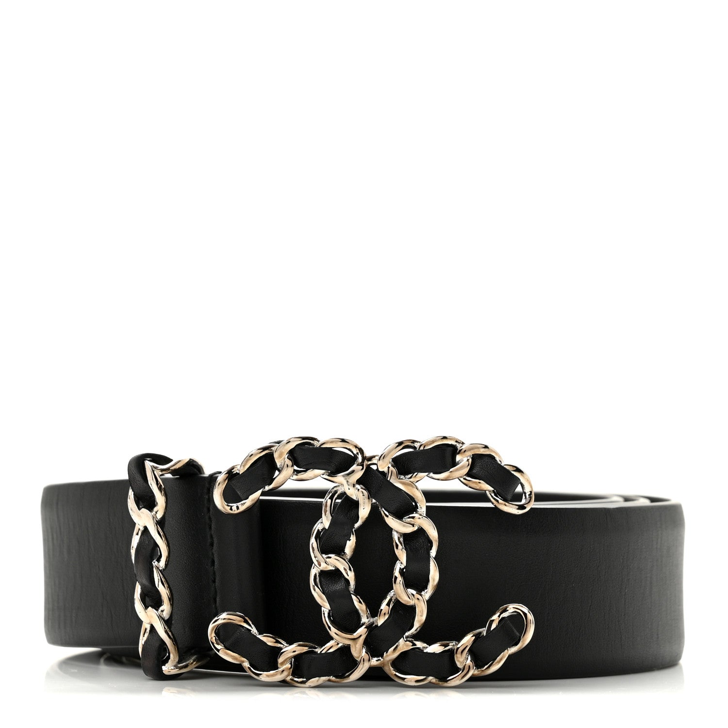 Chanel Calfskin CC Chain Belt 85 34 Black 1 of 7