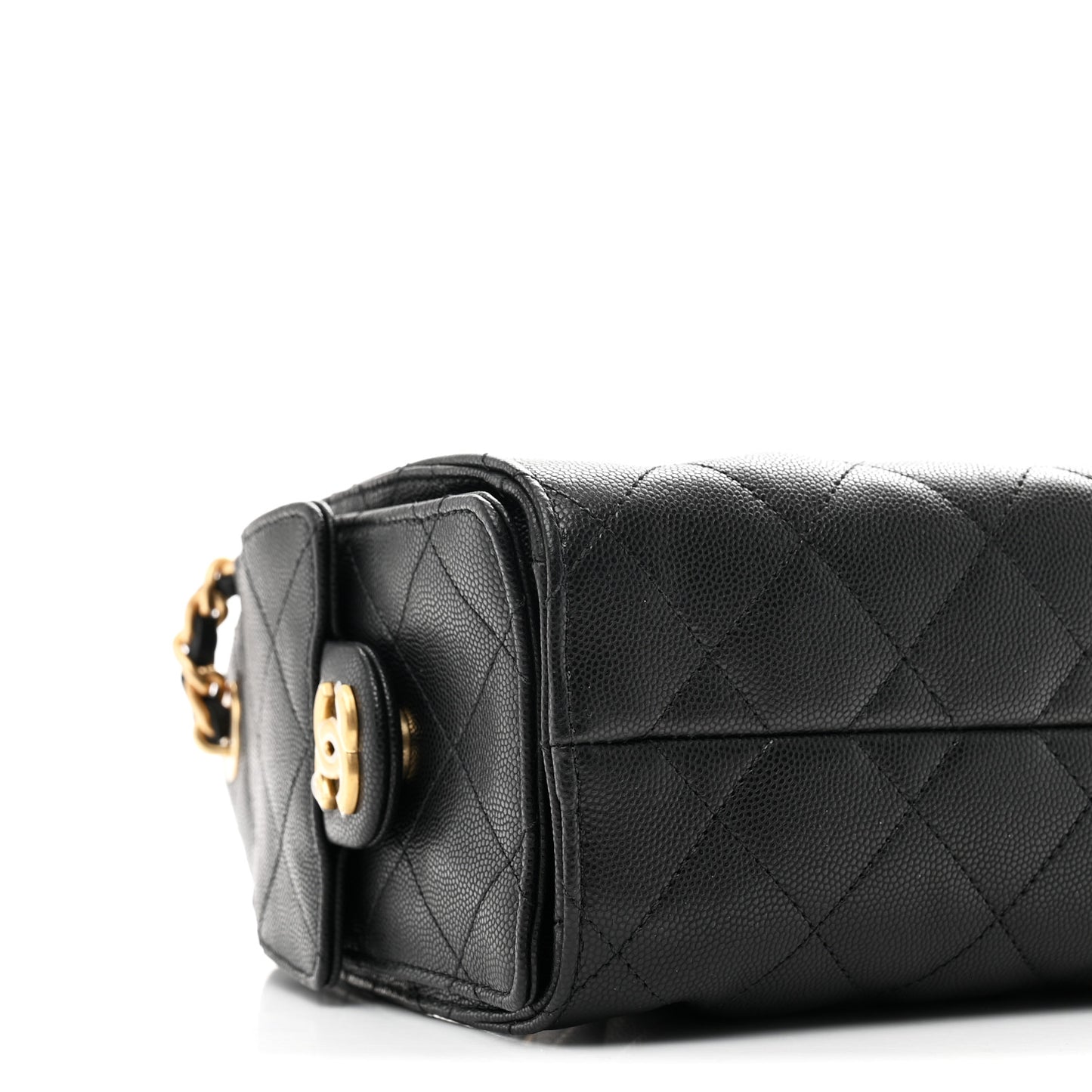 Caviar Quilted Mini Chanel 25 Handbag Black