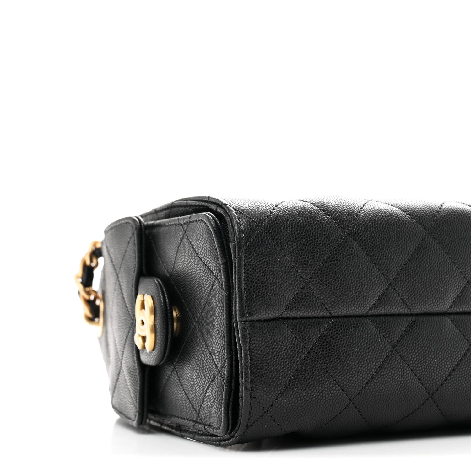 Chanel Caviar Quilted Mini Chanel 25 Handbag Black 9 of 10