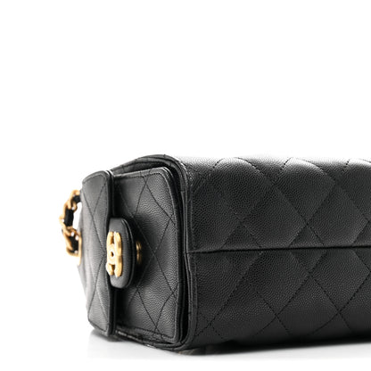 Chanel Caviar Quilted Mini Chanel 25 Handbag Black 9 of 10