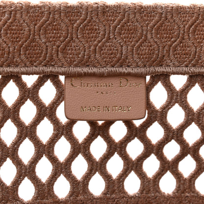 Christian Dior Mesh Embroidered Medium Book Tote Clay 6 of 11