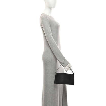 Louis Vuitton Epi Pochette Accessories 24 Black 2 of 10