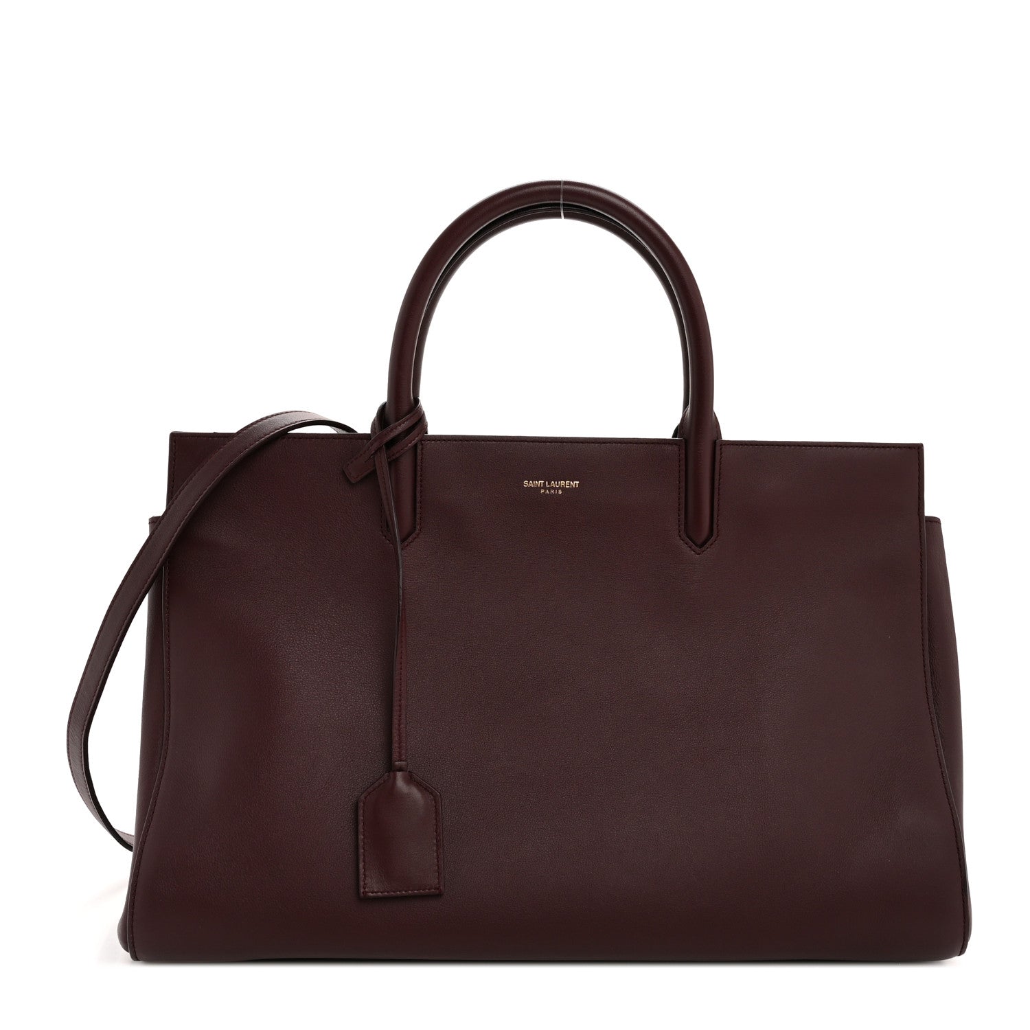 Saint Laurent Calfskin Medium Rive Gauche Cabas Amaranto 1 of 12