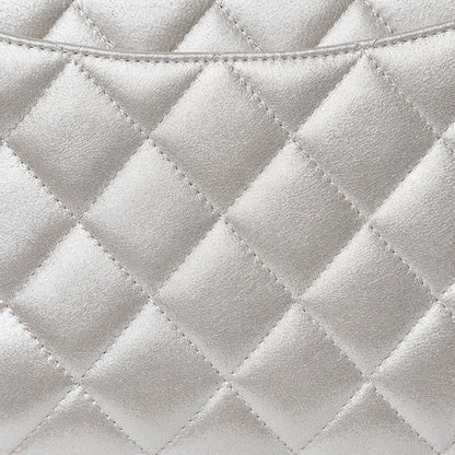 Chanel Metallic Lambskin Quilted Clutch With Chain Flap Gold 11 of 12
