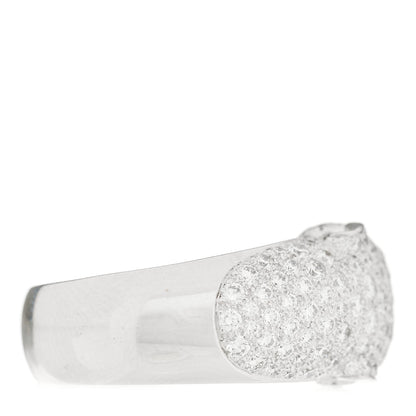 Cartier 18K White Gold Diamond Black Onyx Emerald Panthere De Cartier Ring 50 5.25 4 of 10