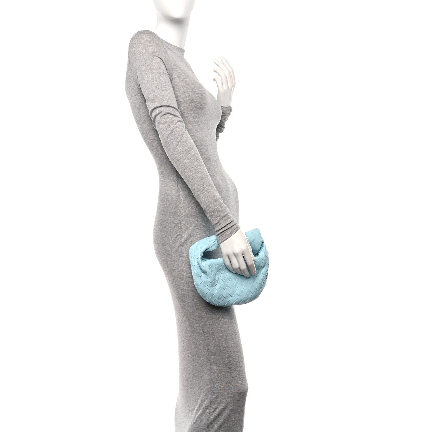 Bottega Veneta Nappa Intrecciato Mini Jodie Pale Blue 2 of 10