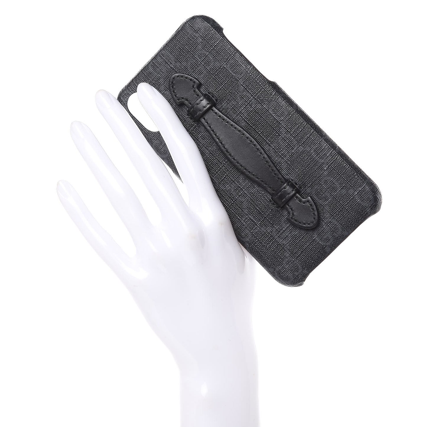 GG Supreme Monogram Top Handle iPhone X/XS Case Black