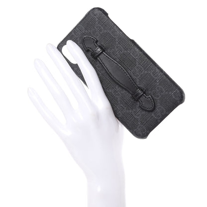 Gucci GG Supreme Monogram Top Handle iPhone X/XS Case Black 1 of 5