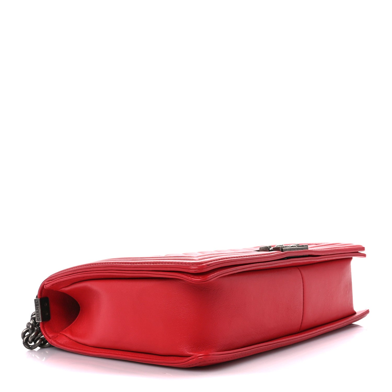 Chanel Calfskin Quilted Large Boy Flap Red 4 of 11