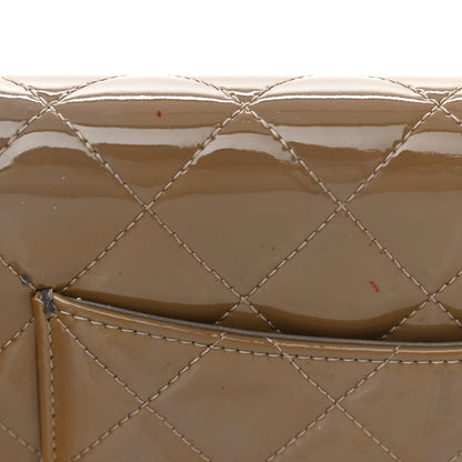 Chanel Patent Quilted Wallet On Chain WOC Brown 12 of 15