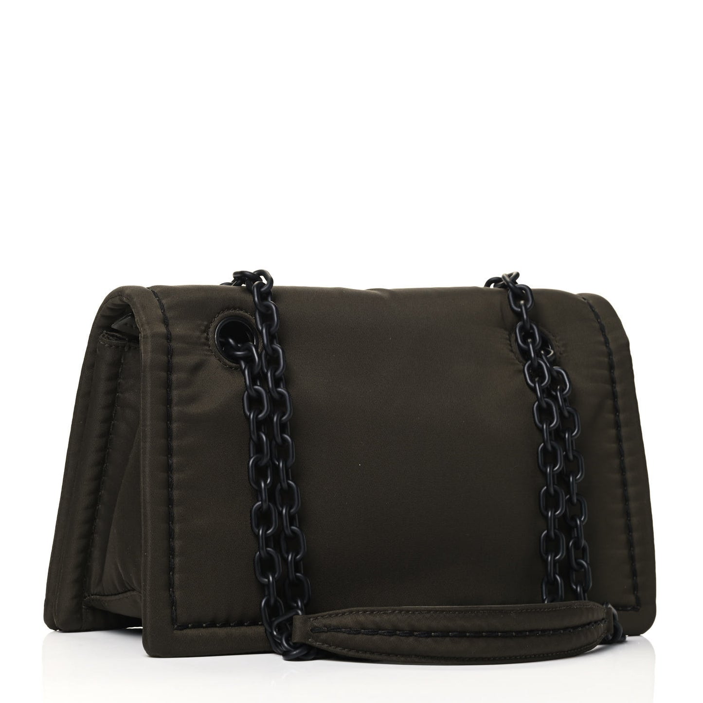 Nylon Tessuto Chain Shoulder Bag Mimetico