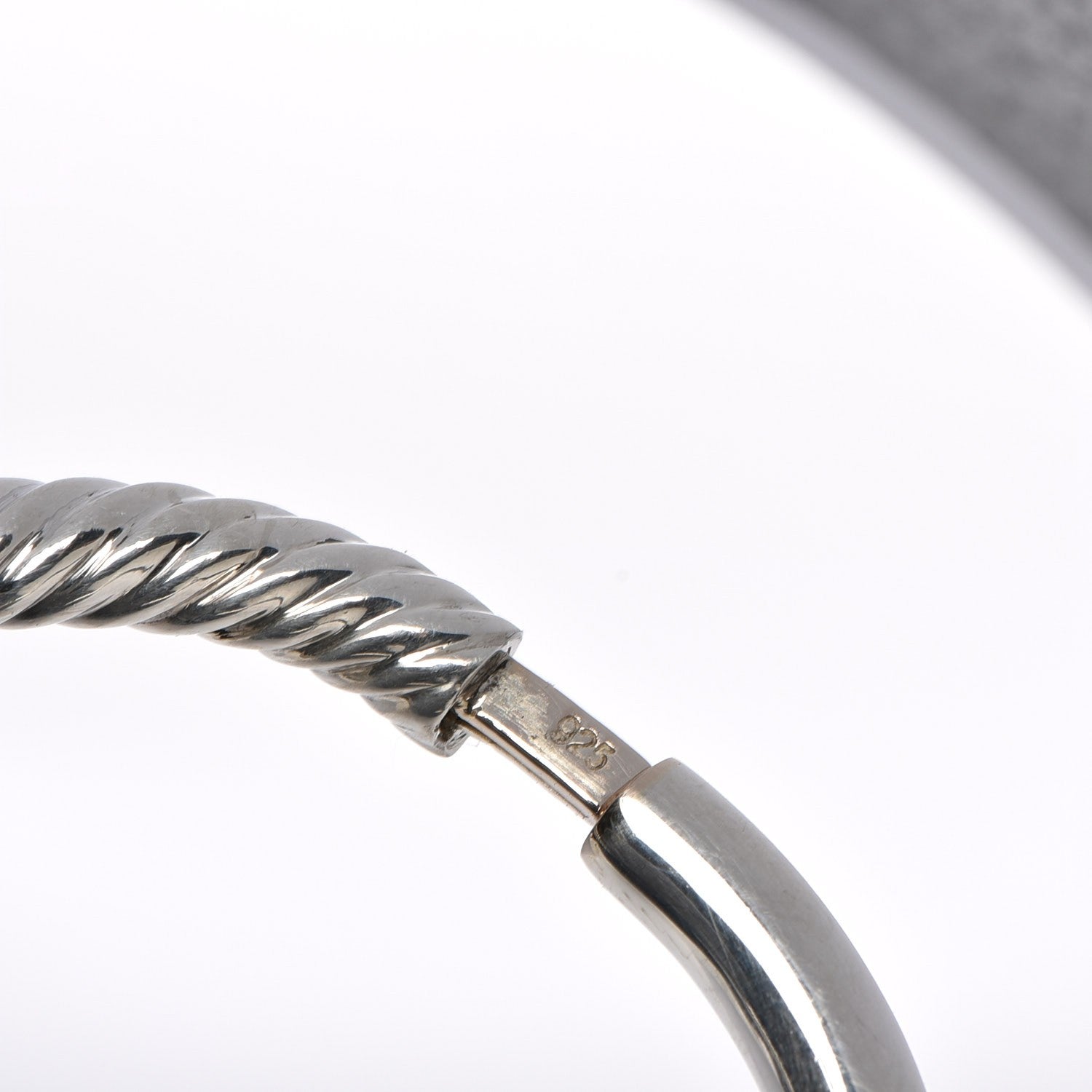 David Yurman Sterling Silver Narrow Cable Classics Bracelet 10 of 11