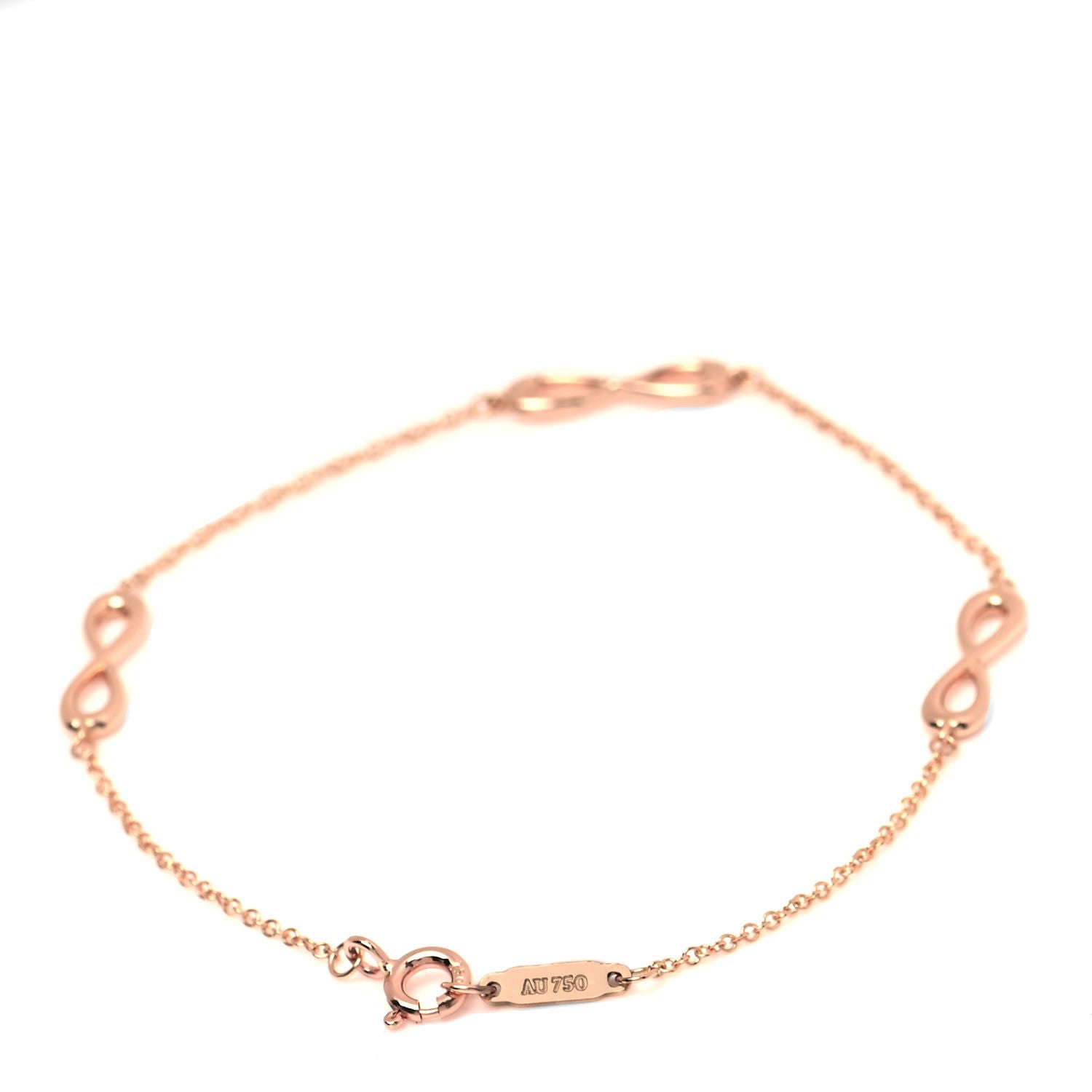 Tiffany 18K Rose Gold Infinity Endless Bracelet 3 of 5