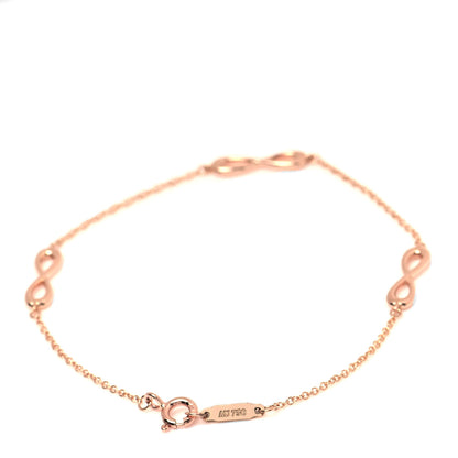 Tiffany 18K Rose Gold Infinity Endless Bracelet 3 of 5
