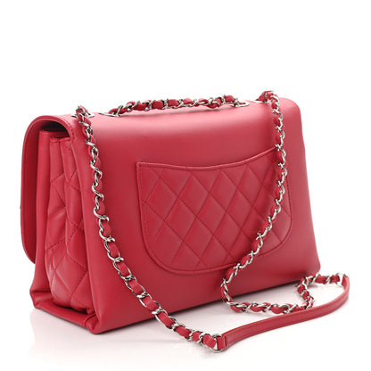 Chanel Calfskin Jumbo Tramezzo Flap Red 3 of 10