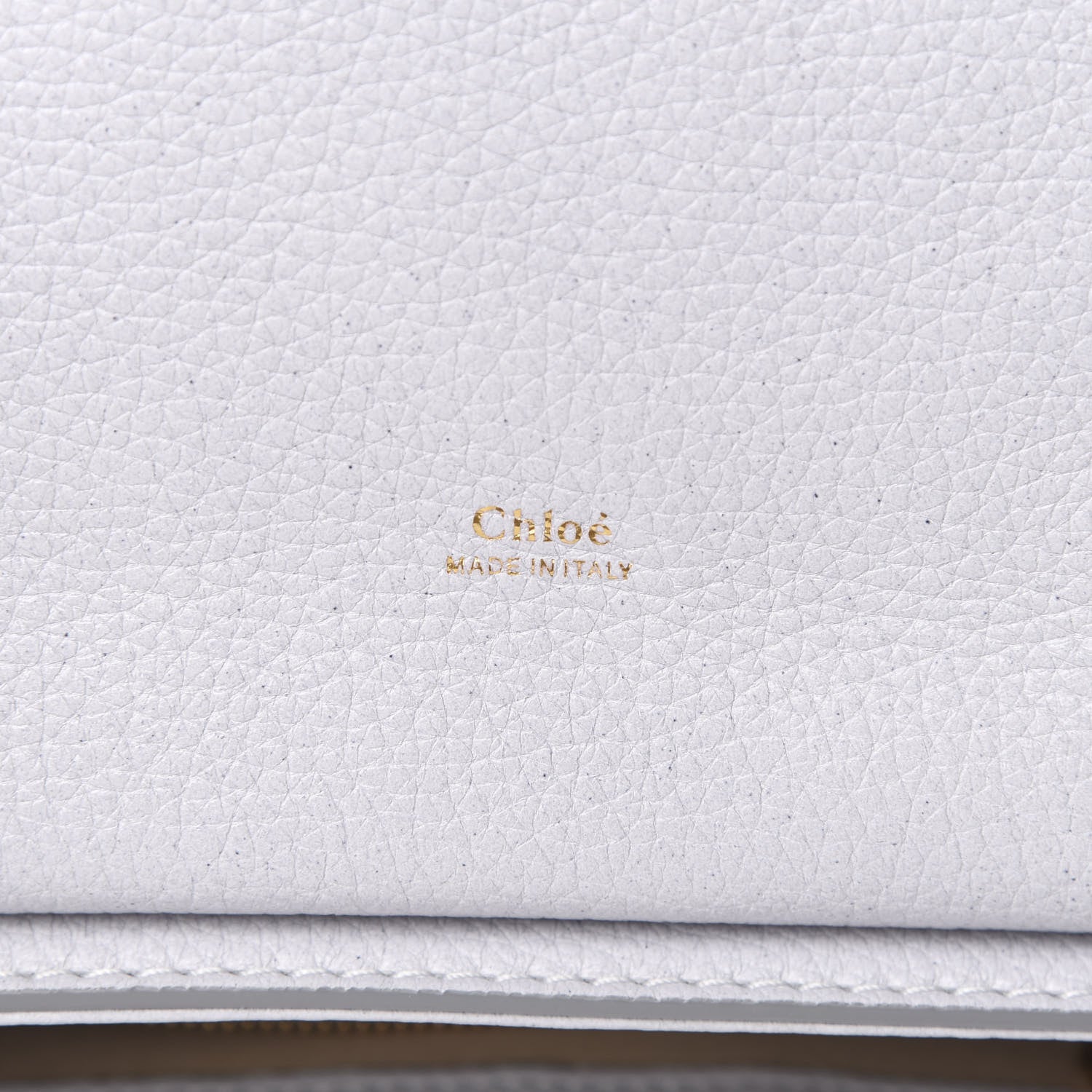 Chloe Shiny Grained Calfskin Medium Aby Day Shoulder Bag Airy Grey 6 of 11