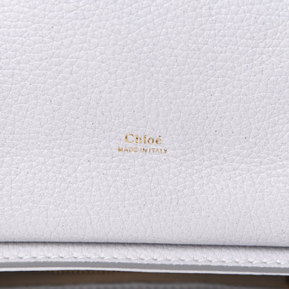 Chloe Shiny Grained Calfskin Medium Aby Day Shoulder Bag Airy Grey 6 of 11